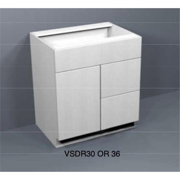 NEW in Box Un-assembled Vanity Cabinet 30W VSDR30-Nordic Frost