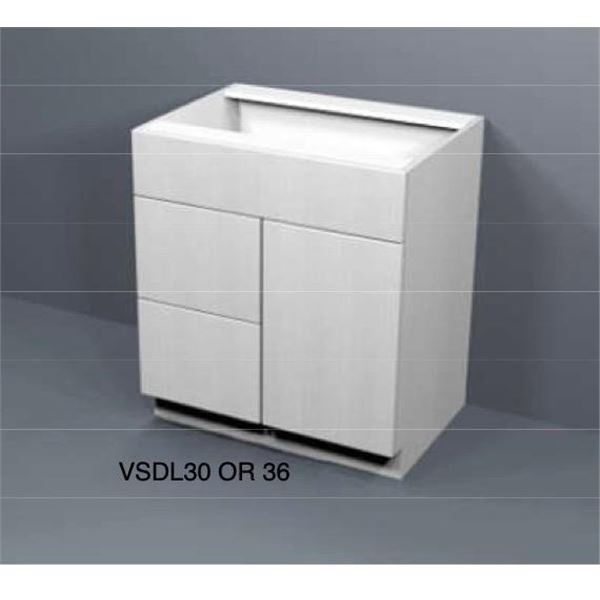 NEW in Box Un-assembled Vanity Cabinet 30W VSDL30-Nordic Frost
