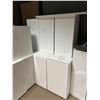 Image 4 : White Euro Style Kitchen Cabinet Set 10 Pieces includes assorted boxed panels and trim