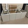 Image 1 : NEW A.Filos 3 Piece suspended Vanity Bath Set includes accessories in box and spec sheet with measur