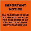 Image 1 : ALL FLOORING IS LOCATED AT THE AUCTION DEPOT NORTH WAREHOUSE