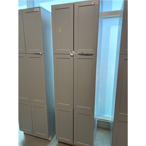 PS Cosmo Gray Tall Pantry 24"Wx84"Hx24"D 2 Door