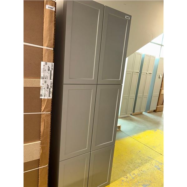 PS Cosmo Gray Tall Pantry 30"Wx90"Hx24"D