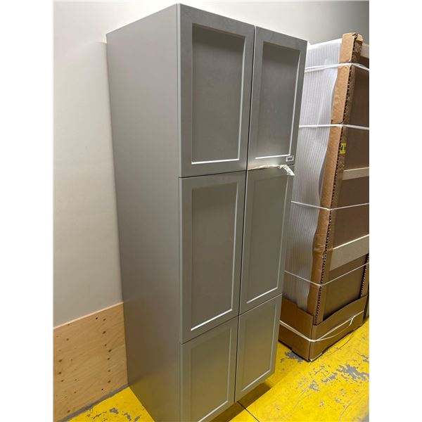 PS Cosmo Gray Tall Pantry 30"Wx84"Hx24"D