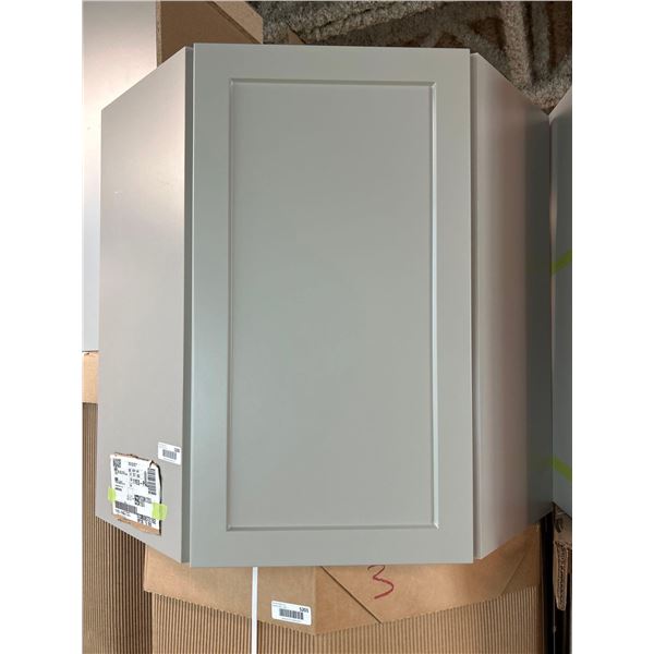 PS Cosmo Gray Wall Corner Cabinet 24"W x 30"H