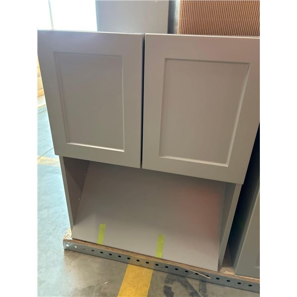 PS Cosmo Gray Wall Microwave  24"Wx30"H  2 Door 15"H