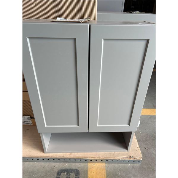 PS Cosmo Gray Wall Microwave 24"Wx30"H 2 Door 15"H