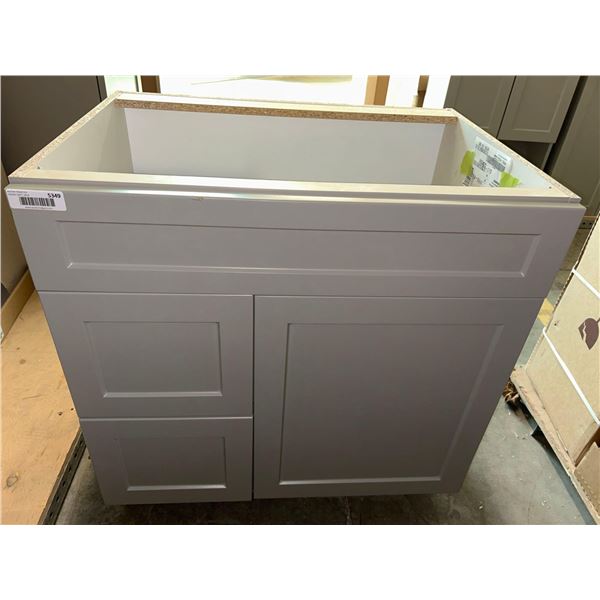 PS Cosmo Gray Vanity Sink Drawer 30"W 31-5/8H FPDL