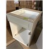 Image 2 : PS Cosmo Gray Single Drawer vanity base cabinet 21W missing door