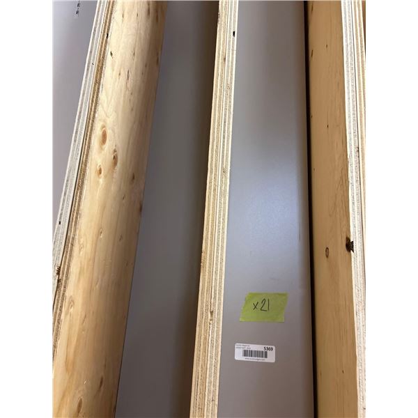 PS Cosmo Gray 6" x 96" Melamine Filler Lot of 21