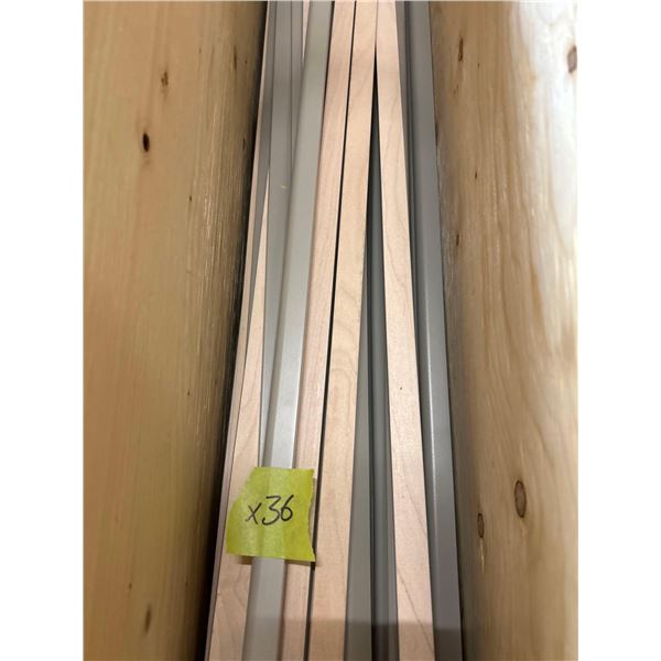 PS Cosmo Gray 96" Scribe Moulding Lot of 36