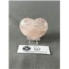 Image 1 : Pretty 2.5" Rose Quartz Heart