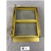 Image 2 : Antique/Vintage Cigar Merchant Display Metal Double Door w/ Glass. Approx. 13" x 9"