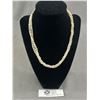 Image 1 : Beautiful Twisted Triple Strand Genuine Pearl Necklace w/ 10k Gold Clasp