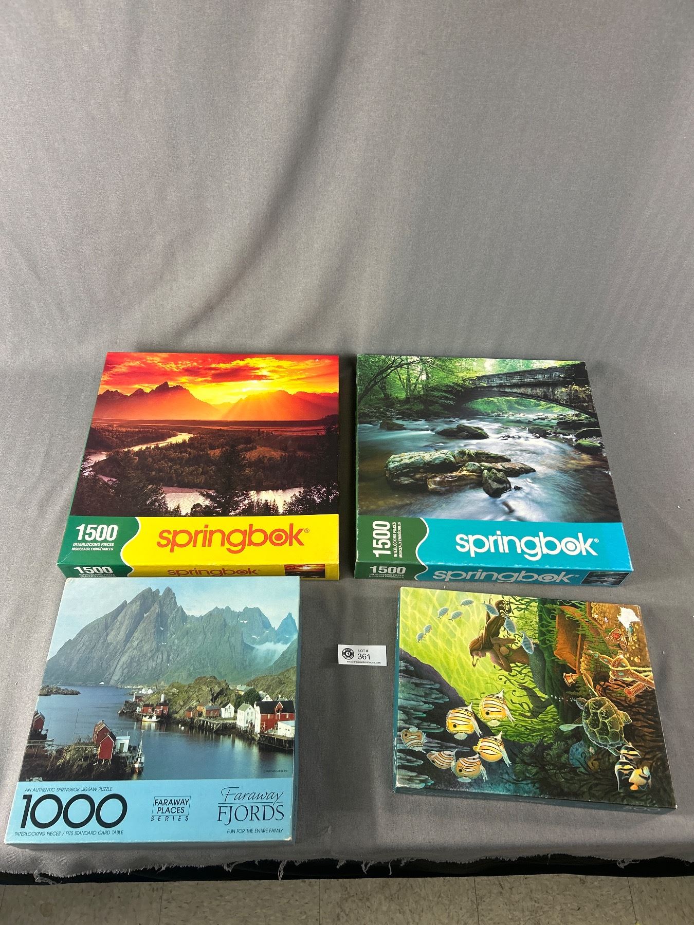 Springboch Puzzles 4 Assorted Springbok Puzzles. Complete