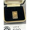 Image 2 : Commemortative 10K Gold Pin w/ 3 Small Saphires