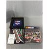 Image 2 : 2 Nascar Die-Cast Metal 1:24 Scale Vehicles & 2 Nascar DVD Board Games
