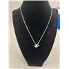 Image 2 : 3 Silvertone Necklaces w/ Dainty Pendants Plus Beaded & Rhinestone Choker Necklace & Star Fish Earri