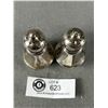 Image 2 : Vintage Sterling Silver Salt & Pepper Set. Approx. 3" H