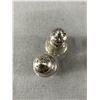 Image 2 : Vintage Sterling Silver Salt & Pepper Set. Approx. 3" H