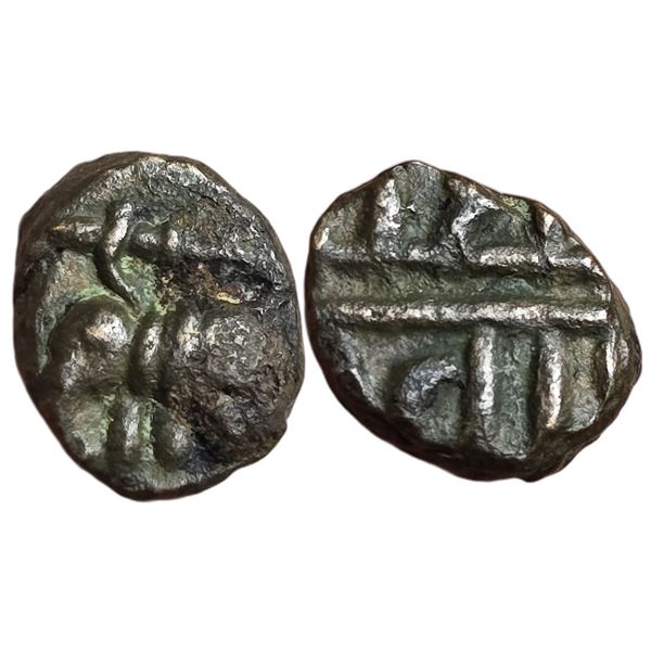 India : Vijayanagara -Achyutaraya 1530-1542 CE. Fractional AE Unit