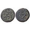 India : Mughals : Humayun, (1530-1556AD), Copper falus, Shahr-e-Mukarram Champanir, 942 AH