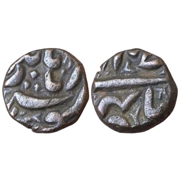 India : Mughals : Akbar, (1556-1605 AD), AE 1/4th tanka Burhanpur mint