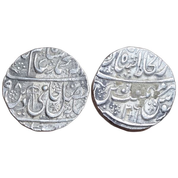 India : Mughals : Shah Alam II,1759-1806 AD, AR rupee, Shahjahanabad mint, AH(11)93, Ry.21.