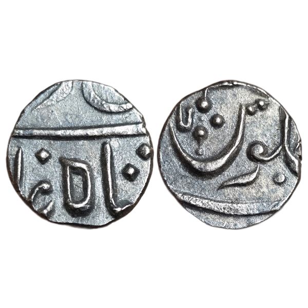 India : Maratha Confederacy, Muhiabad Poona mint, AR 1/4 Rupee