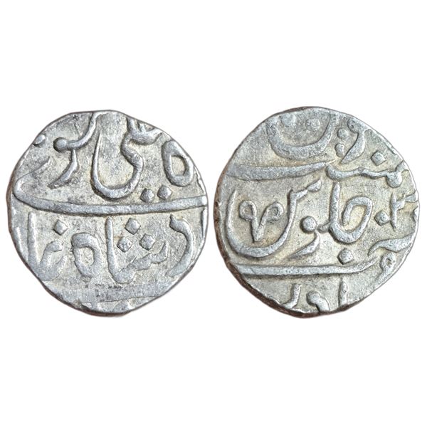 India : Maratha Confederacy, Muhiabad Poona mint, AR Rupee RY3x
