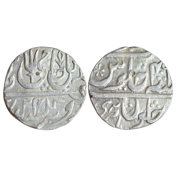 India : Maratha Confederacy, domains of the Kher family, Jalaun mint, AR Rupee RY49