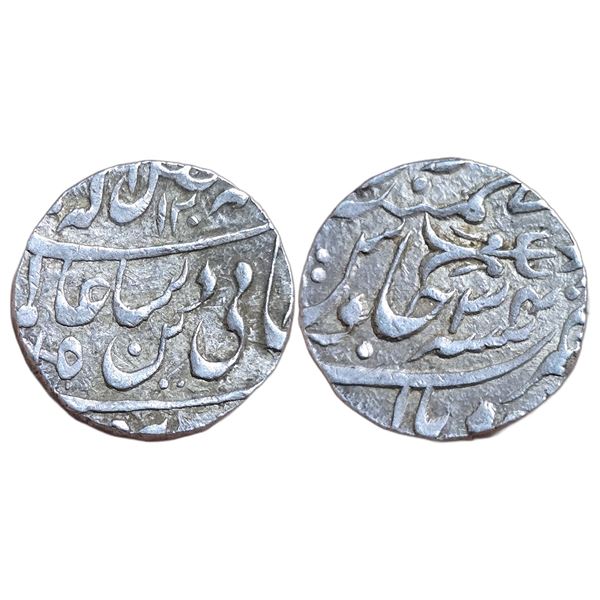 India : Bhopal State, Bhopal mint, AR Rupee struck 120x AH, RY 34