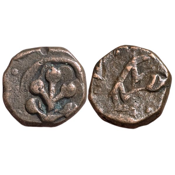 India : Jhabua State, Gopal Singh (1841-1895 CE), AE Paisa