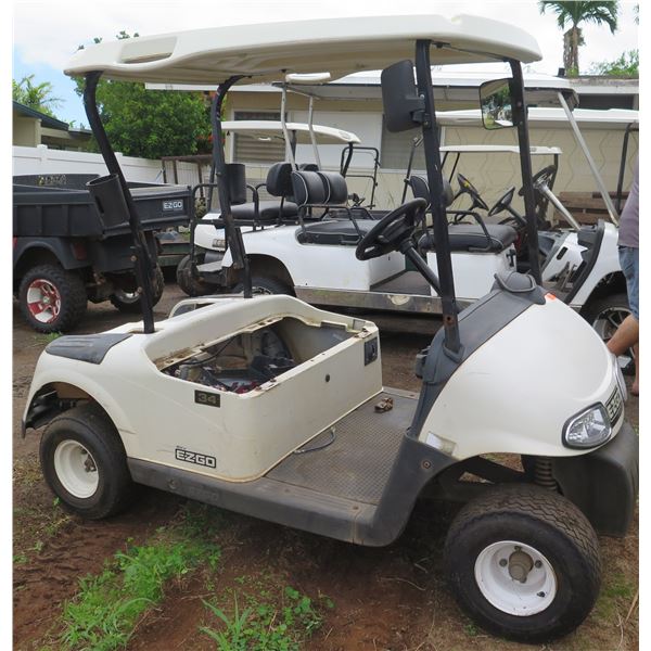 (KAILUA) EZ-GO Textron 2-Seat Golf Cart, Seat Missing, Inoperable
