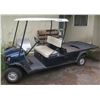 Image 1 : (KAILUA) Blue 2-Seat Golf Cart w/ Flatbed, Inoperable