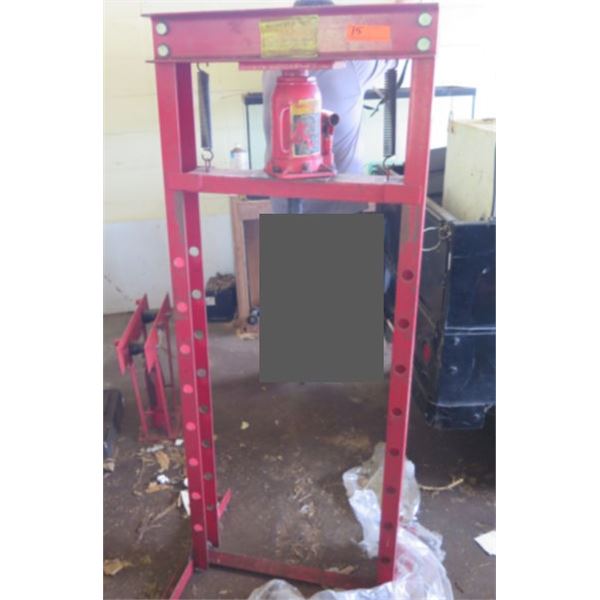(KAILUA) Hydraulic Shop Press 20 Ton w/ Bottle Jack