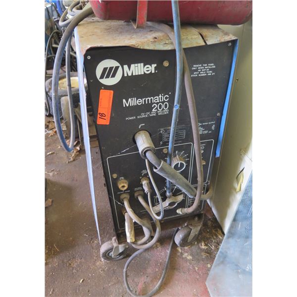 (KAILUA) Miller Millermatic 200 Multiprocess Welder w/ Tank (Untested)