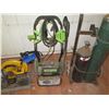Image 5 : (KAILUA) DeWalt D28715 Chop Saw, GreenWorks 2000 PSI Pressure Washer, Tanks, Blower (Untested)
