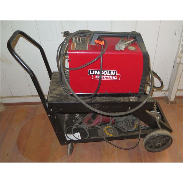 (KAILUA) Lincoln Electric 140 Weld-Pak Welder on Rolling Cart, Untested