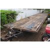 Image 1 : (KAILUA) Flatbed Trailer w/ Backboard & Tow Hitch