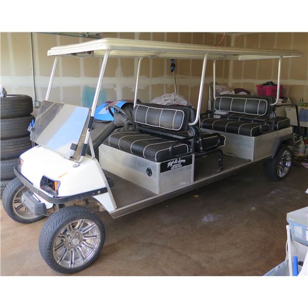 (MILILANI) Club Car XL Chassis 8-Seat Transportation Shuttle (Does Not Run)