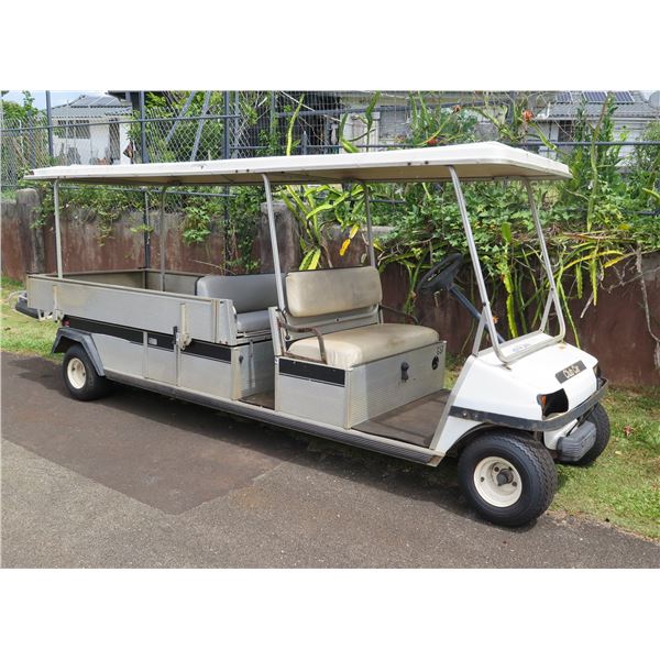(WAHIAWA) Club Car 4-Seat Shuttle w/ Flatbed (Needs Jump Start to Run)
