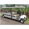 Image 1 : (WAHIAWA) Club Car 4-Seat Shuttle w/ Flatbed (Needs Jump Start to Run)