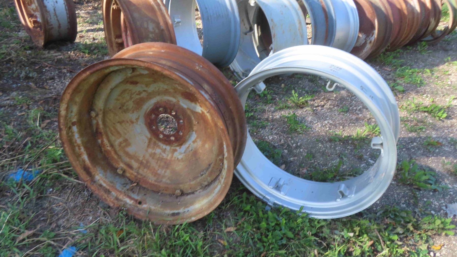 2 Tractor Rims 9'' x 28'' 6 Loop (1) New (1) Used - McSherry Auction ...