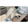 Image 2 : 2 WHITE HURRICANE 16" OSCILLATING WALL MOUNTED ELECTRIC FANS