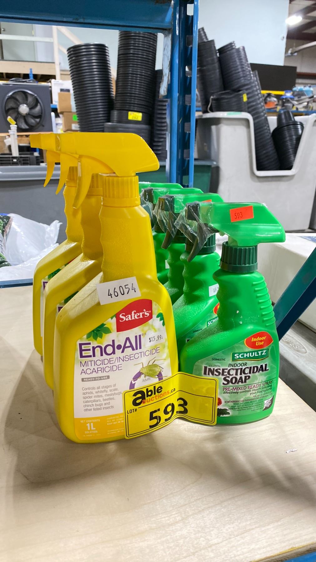 4 BOTTLES OF SCHULTZ INDOOR INSECTICIDAL SOAP, 3 BOTTLES OF SAFERS END ...