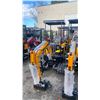 Image 2 : MIVA VA15 2024 YELLOW 13.5 HP GAS POWERED RUBBER TRACK MINI EXCAVATOR WITH ATTACHED
