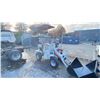 Image 1 : FLAND FL-45 GREY GAS POWERED PNEUMATIC TIRE HYDRAULIC MINI FRONT END LOADER WITH 39" BUCKET & KEYS