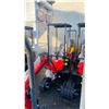 Image 2 : MIVA VA13 2024 RED 13.5 HP GAS POWERED RUBBER TRACK MINI EXCAVATOR WITH ATTACHED