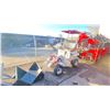 Image 1 : FLAND FL-45 GREY GAS POWERED PNEUMATIC TIRE HYDRAULIC MINI FRONT END LOADER WITH 39" BUCKET & KEYS